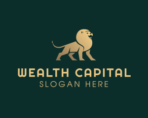 Capital - Luxury Lion Financing Bank logo design
