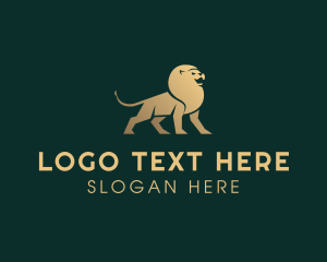 Luxury Lion Financing Growth logo design