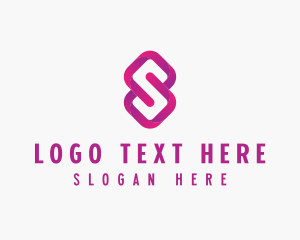 App - Digital Cyber Tech Letter S logo design