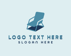 Interior - Lounge Chair Furniture logo design