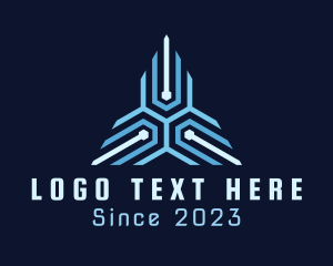 Device - Triangle Circuit Technology logo design