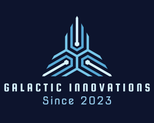Sci Fi - Triangle Circuit Technology logo design