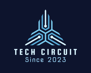 Circuitry - Triangle Circuit Technology logo design