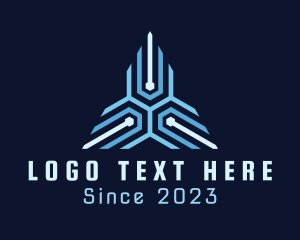 Technology - Triangle Circuit Technology logo design