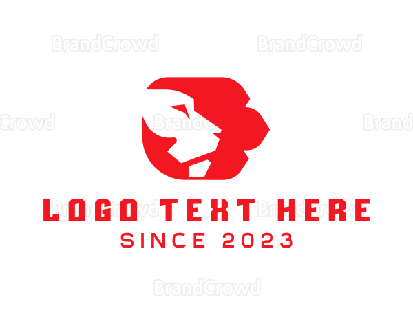 Lion Head Animal Logo