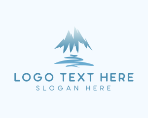 Mountain Climbing - Mountain Trek Hiking logo design