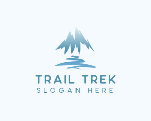 Hike - Mountain Trek Hiking logo design