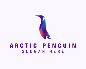 Penguin - Wild Penguin Zoo logo design