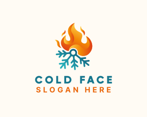 Cold Snowflake Fire  logo design