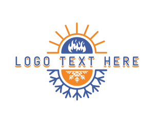 Hot Cold Thermal logo design