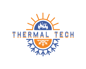 Thermal - Hot Cold Thermal logo design