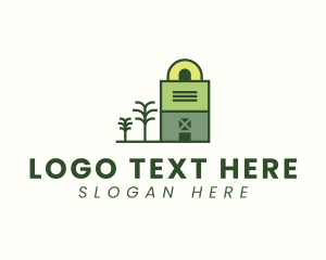 Office Space - Eco House Building logo design
