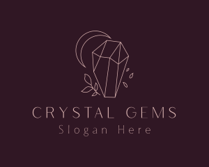 Upscale Crystal Moon logo design