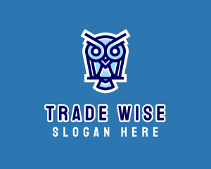 Wise Bird Owl logo design