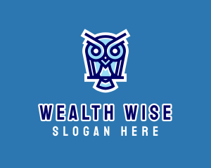 Wise Bird Owl logo design