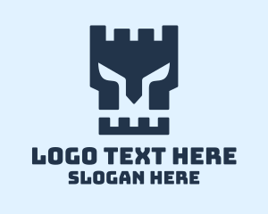 Letter Tv - Gladiator Helmet Fortress logo design