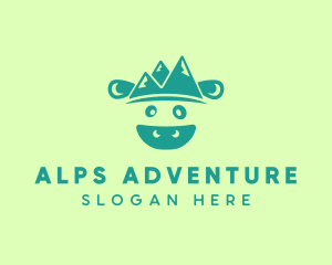 Swiss Alps Cow logo design