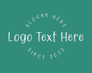 Wordmark - Handwritten Kiddie School logo design