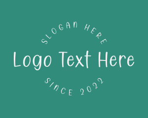 Teaching - Handwritten Kiddie Wordmark logo design