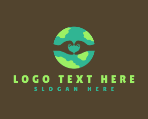 World - World Earth Care logo design