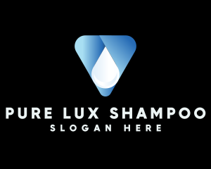 Shampoo - Triangle Water Droplet logo design