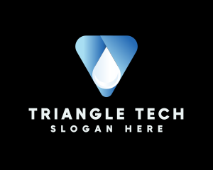 Triangle - Triangle Water Droplet logo design