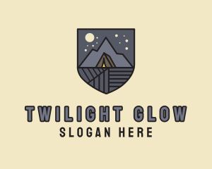 Twilight - Night Outdoor Camping logo design