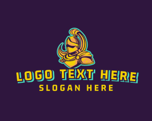 Game Clan - Golden Knight Esport logo design