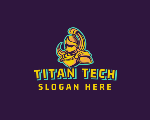 Titan - Golden Knight Esport logo design