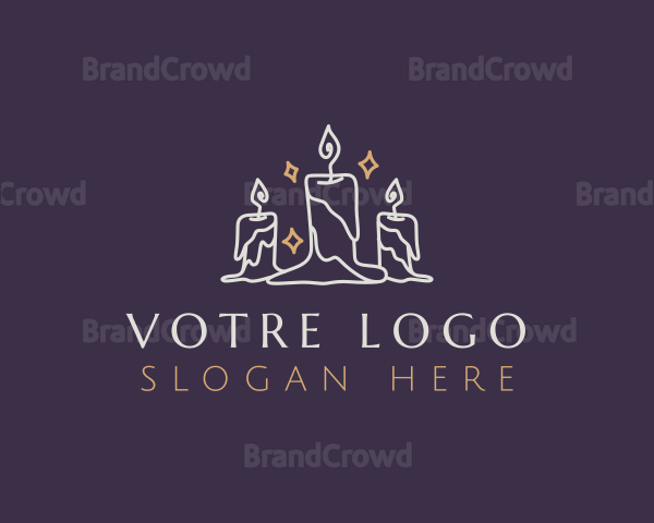 Elegant Light Candle Logo