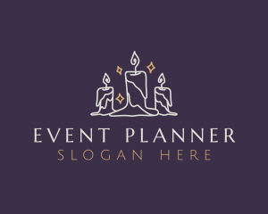 Elegant Light Candle Logo