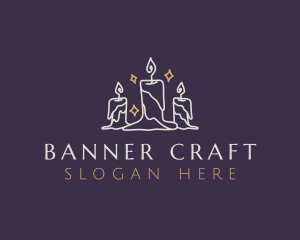 Elegant Light Candle logo design