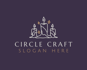 Elegant Light Candle logo design