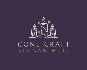 Elegant Light Candle logo design