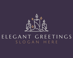 Elegant Light Candle logo design