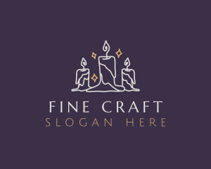 Elegant Light Candle logo design