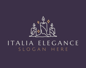 Elegant Light Candle logo design