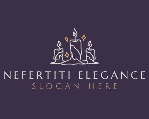 Elegant Light Candle logo design