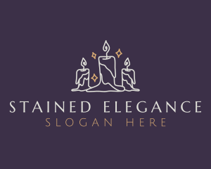 Elegant Light Candle logo design