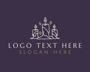 Ember - Elegant Light Candle logo design