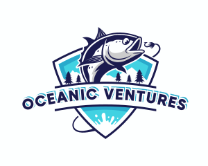 Restaurant Fishing Tuna logo design