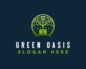 Vegetation - Leaf Shovel Gardening logo design