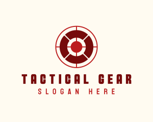 Tactical - Esports Gaming Crosshair logo design