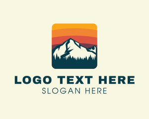 Hiking - Mountain Hiking Adventurer logo design