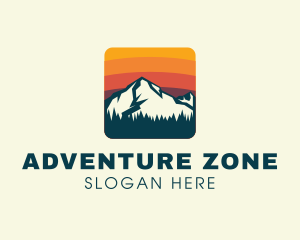 Mountain Hiking Adventurer logo design