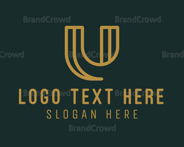 Modern Advisory Letter U Logo