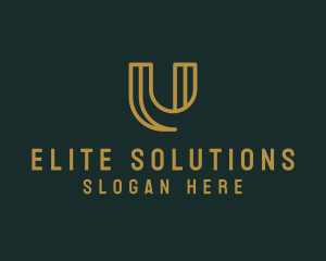 Business Consultancy Firm Letter U logo design