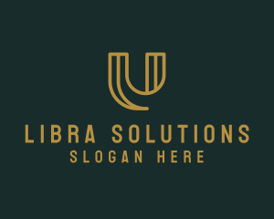 Business Consultancy Firm Letter U logo design