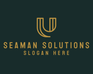 Business Consultancy Firm Letter U logo design