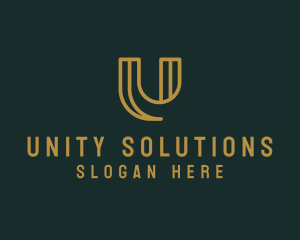 Business Firm Letter U logo design